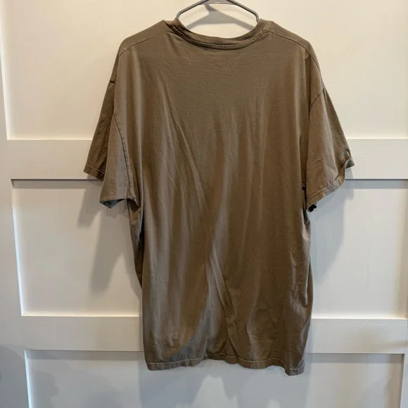 Hanes Nebraska Brown Men's Short Sleeve Tee - Picture 5 of 6
